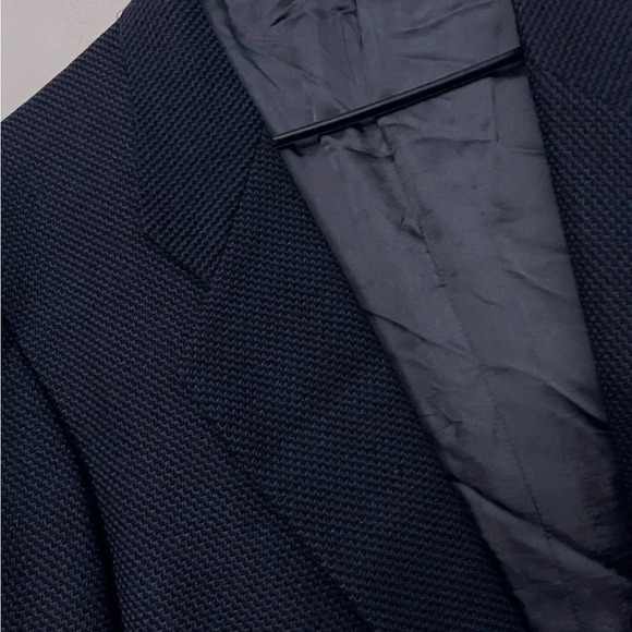 MANI by Giorgio Armani wool navy blazer career party office designer luxury - Picture 5 of 7
